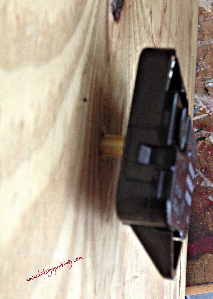 screwing in clock part 1