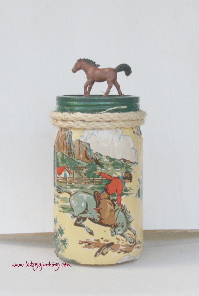 mason jars and horses