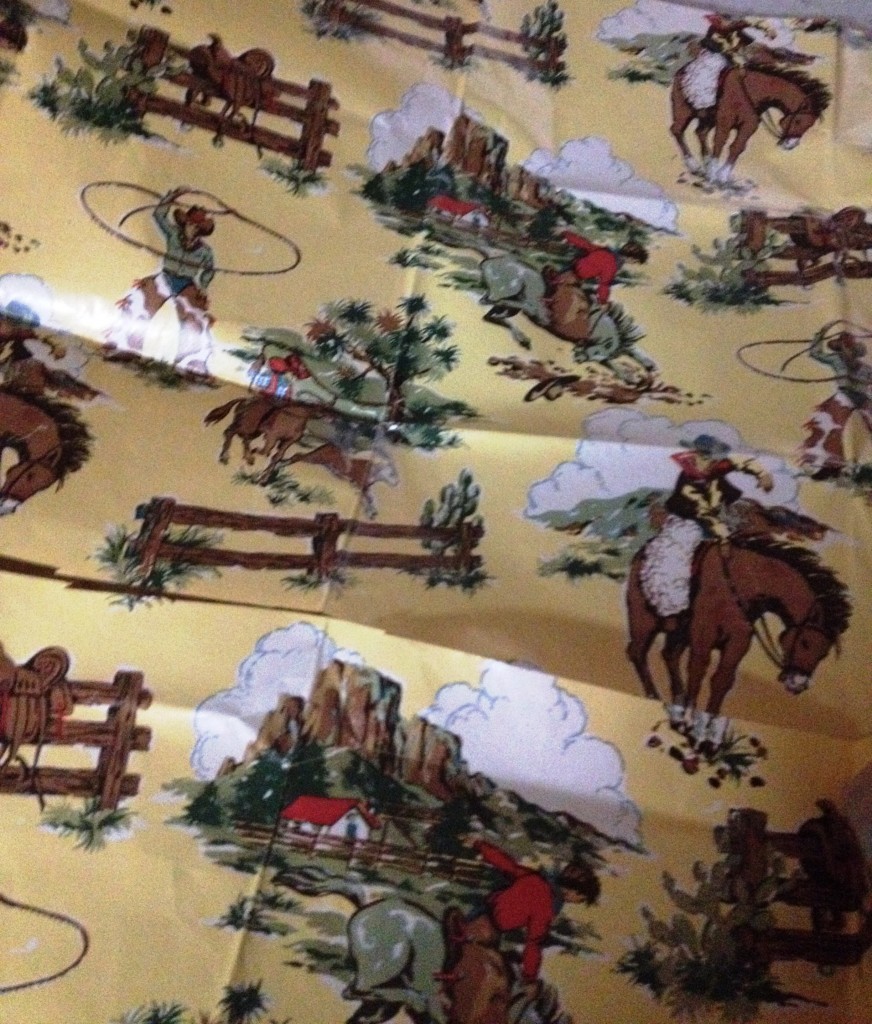 vintage cowboy paper